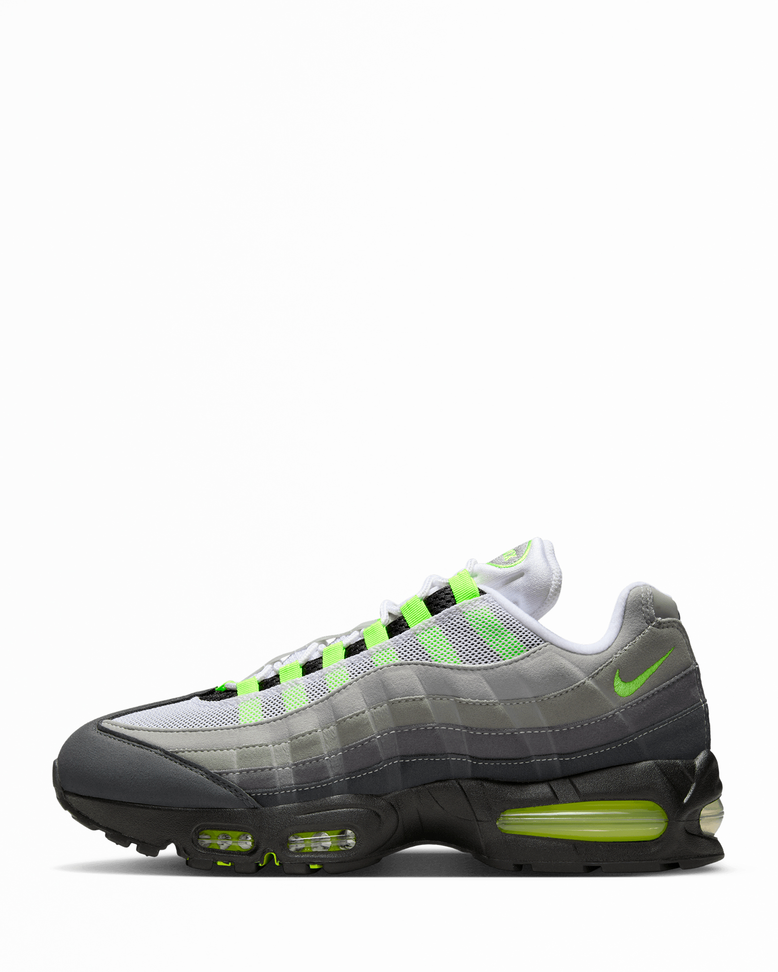 nike air max 95 grey and lime green